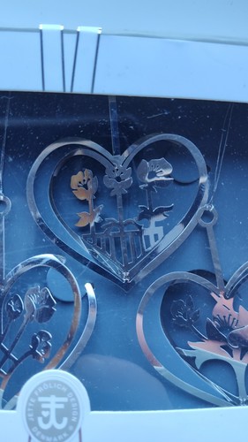 Jet Frolich cuori in argento con fiori (4 disegni) - Foto 4 di 7