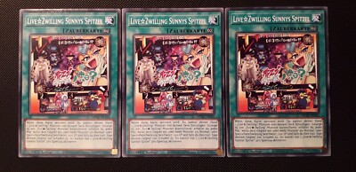 Yu-Gi-Oh! 3x Live Twin Sunnys Snies, MP22-EN161, Common, 1st A., Near Mint