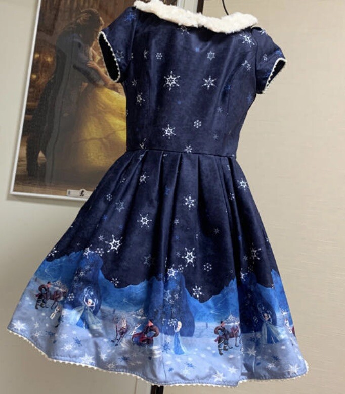 Frozen Dress Secret Honey Elsa Anna Disney Princess Deep Blue Olaf