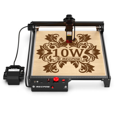 Mecpow X3 Pro 10W Lasergraviermaschine mit Luftunterstützung 0,01m/0,06 x 0,08m