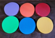 24 Carpet Spots 4" Markers Sit Dots Circles Rug Stand Space Area Timeout Spot