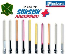 3,6,9,12,15 Unicorn Slik Stik Sideloader Shafts Slick Stick 1-5 Sets Alu Schäfte