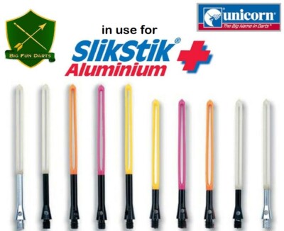 3,6,9,12,15 Unicorn Slik Stik Sideloader Shafts Slick Stick 1-5 Sets Alu Schäfte