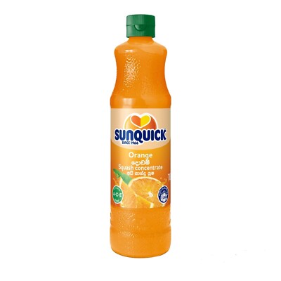 Sunquick Orange Squash Concentrate Natural Ingredients 1 Bottle 24 Oz