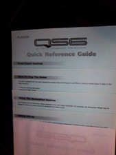 Alesis QS6  64 Voice Expandable Synthesizer Quick Reference Guide 4 full pages 