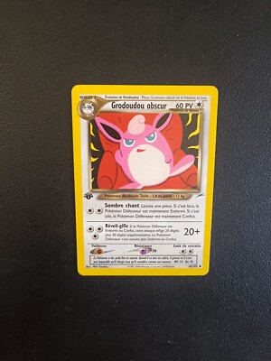 Pokemon Karte Grodoudou Dark 40/105 Edition 1 Wizards Neo Destiny DE