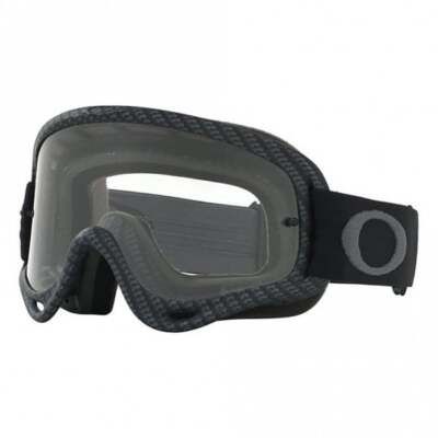 Oakley (Erwachsene) O-Frame MX Motocrossbrille (matte Kohlefaser mit klaren Gläsern)