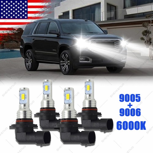 For GMC Yukon Denali 20042005 HiLow Beam 9005 9006 Combo LED