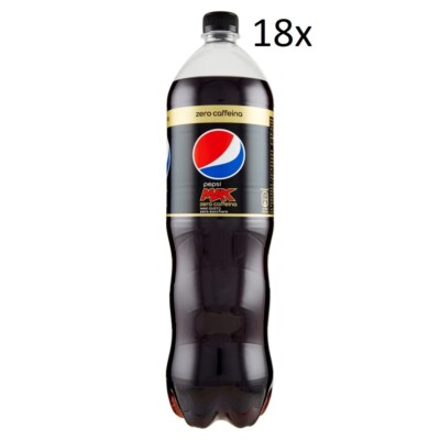 18x Pepsi Max Cola Null Zucker Null Koffein Erfrischungsgetränk PET 1,5 Lt