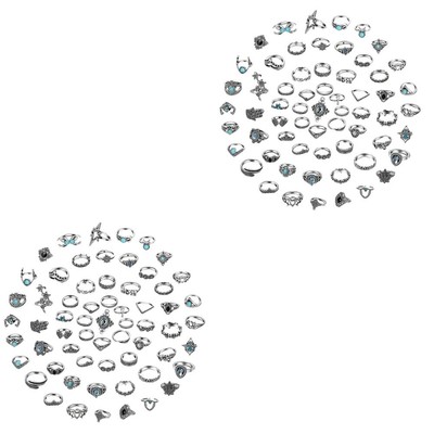 Midi Ringe Vintage Ringe Stapelbar Ringe Für Frauen Versprechen Ringe