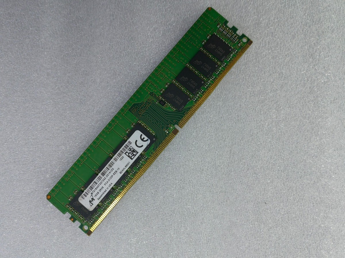 MT Micron 16GB DDR4 2133 ECC UDIMM RAM 2Rx8 PC4-2133P-EEB