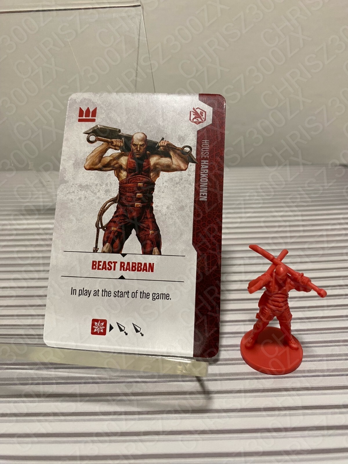 Dune War for Arrakis Board Game CMON Kickstarter Beast Rabban + Card