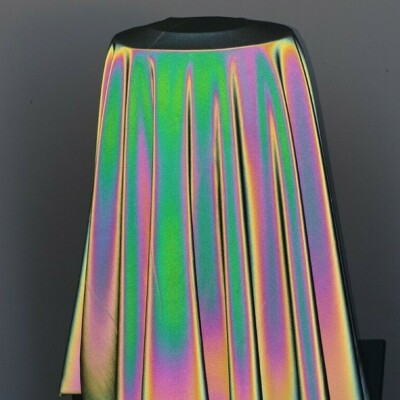 Rainbow Reflective Iridescent STRETCH Fabric Sheet 100cm x