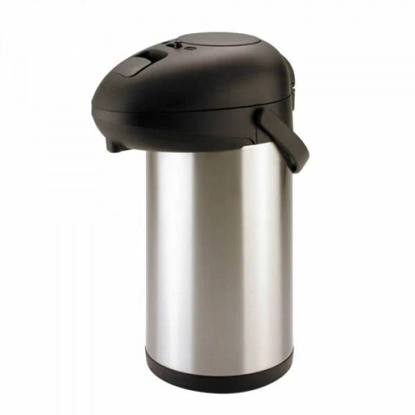 SUNNEX 5L Airpot / Flask Drinks Dispenser Pump Action, Catering, Tea/ Coffee Urn