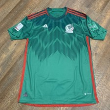 Adidas Mexico 2022 World Cup Home AUTHENTIC Player Jersey Official FIFA Patches