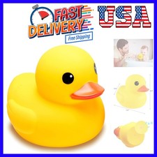 Yellow Rubber Ducks, Preschool Large Bath Toys Bathtub Floating Squeaky Ducki...