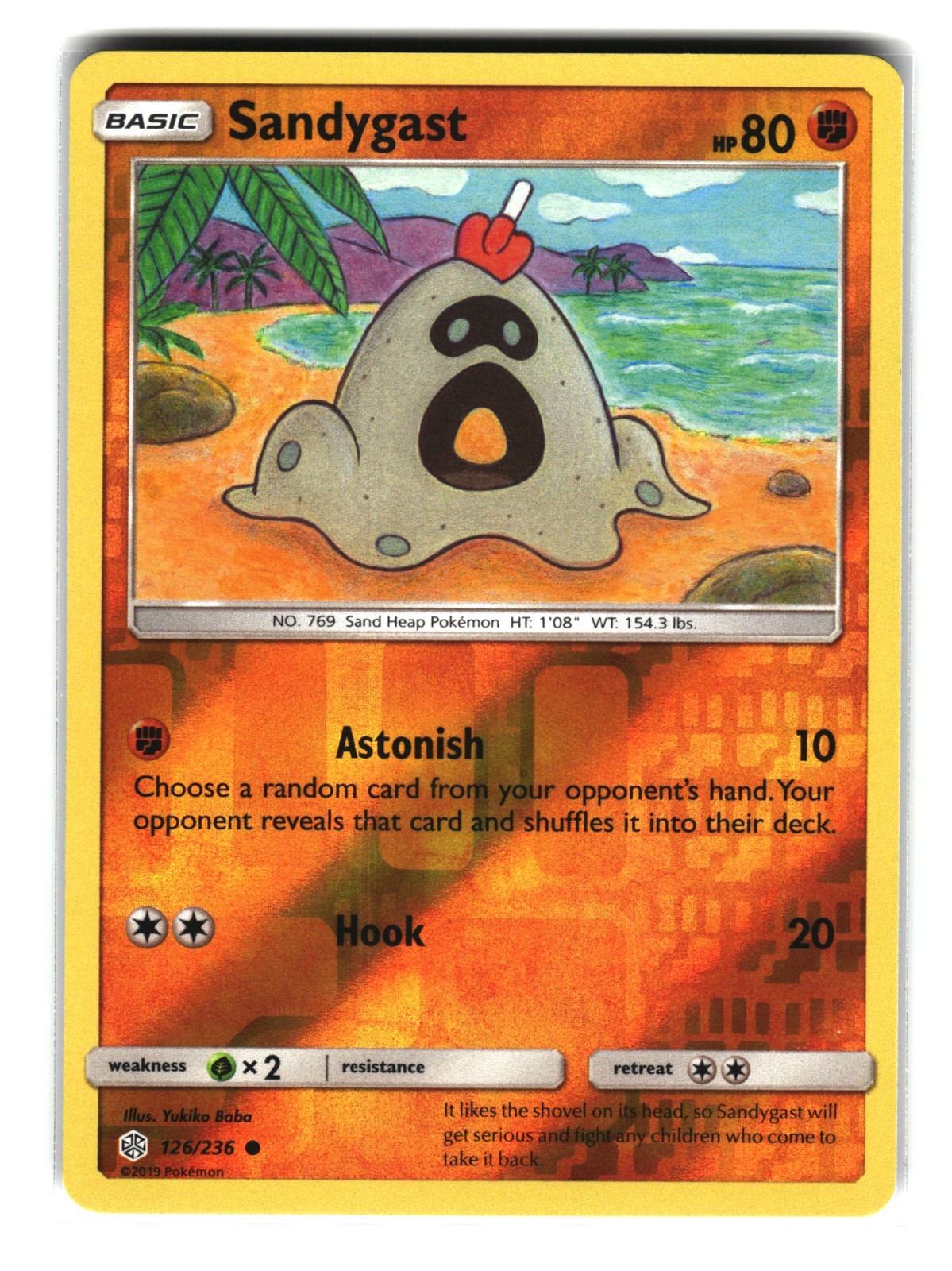 Sandygast 126/236 Common Unified Minds Pokemon Card