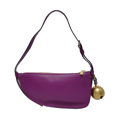 BURBERRY Handbags Leather Purple Free Shipping | Duties Paid