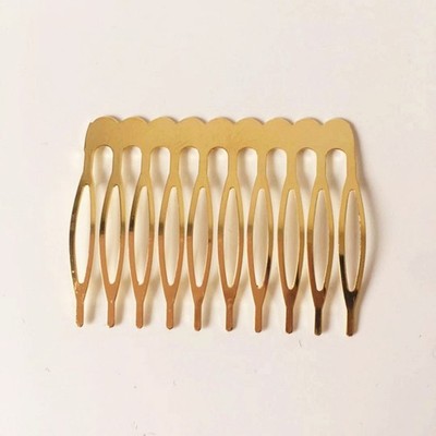 30pcs Haare Clip Combs Iron Draht Haar 10 Zähnekämme für Frauen Mädchen (golden)