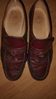 Florsheim Mens 10 1/2 E Como Loafers Black Cherry Leather Tassel Slip On Dress — photo 2