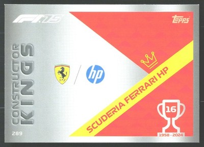 2025 Topps Turbo Attax Formula 1 289 Scuderia Ferrari Constructor Kings