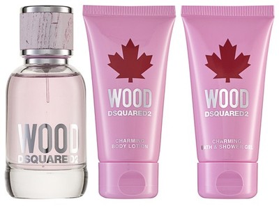 Dsquared2 Wood PF EDT Set 50ml + 100ml DG + 100ml BL OVP NEU