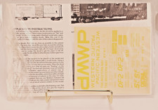 Western Pacific 40' Boxcar VTG Detail Associates 9004 HO Scale Decals Yellow