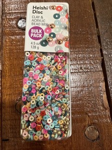 Muted Earth Tone Heishi Bead Mix with Gold Spacers,128g, 2400 Piece, 69995004