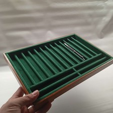 Vassoio Esposizione Penne Stilografiche o Sfera da Collezione – 17 Spazi, Vel...