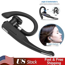 Trucker Wireless Headset Bluetooth 5.1 Earpiece Dual Mic Earbud Noise Cancelling