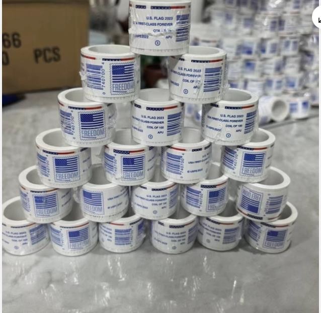 10 Rolls of 100 USPS -POSTAGE-1000pcs New Sealed, Free Shipping！(2023)