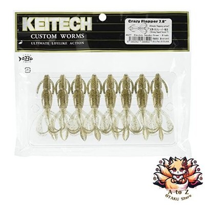 NEW Keitech Crazy Flapper 2.8 inch #462 Electric Smoke Claw