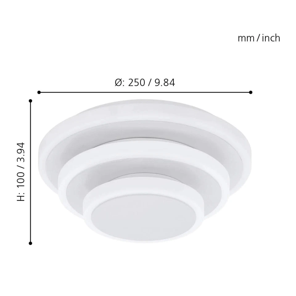 EGLO ELGVERO Deckenleuchte LED Deckenlampe weiß 3-flammig verstellbar - Bild 2 von 4