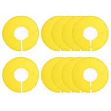 10Pcs Clothes Dividers Round Clothing Rack Size Dividers Yellow