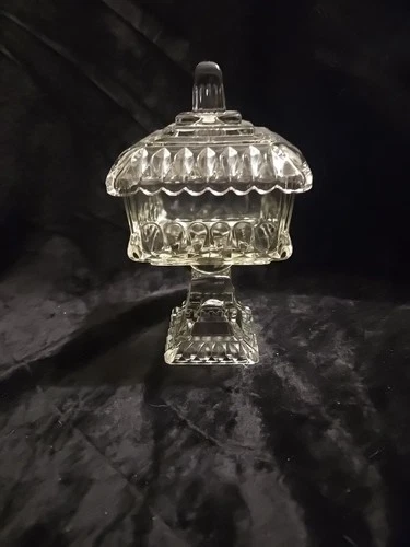 VTG 1950S Jeanette Wedding Box Pedestal Candy Dish