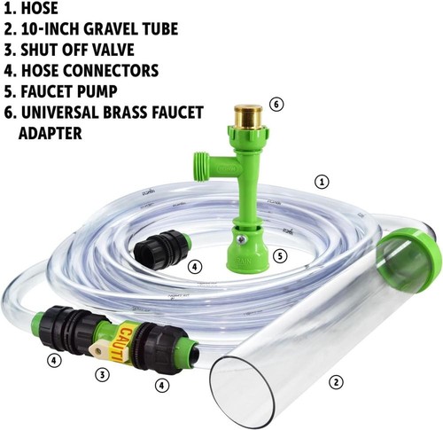 No Spill Clean and Fill Aquarium Maintenance System, 25 Foot Length 7.5 Metre - Picture 6 of 11