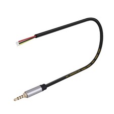 3.5mm Male Plugs to Open End Bare Wire for Audios Cable Repair and Replacement