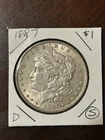 1887-P MORGAN SILVER DOLLAR