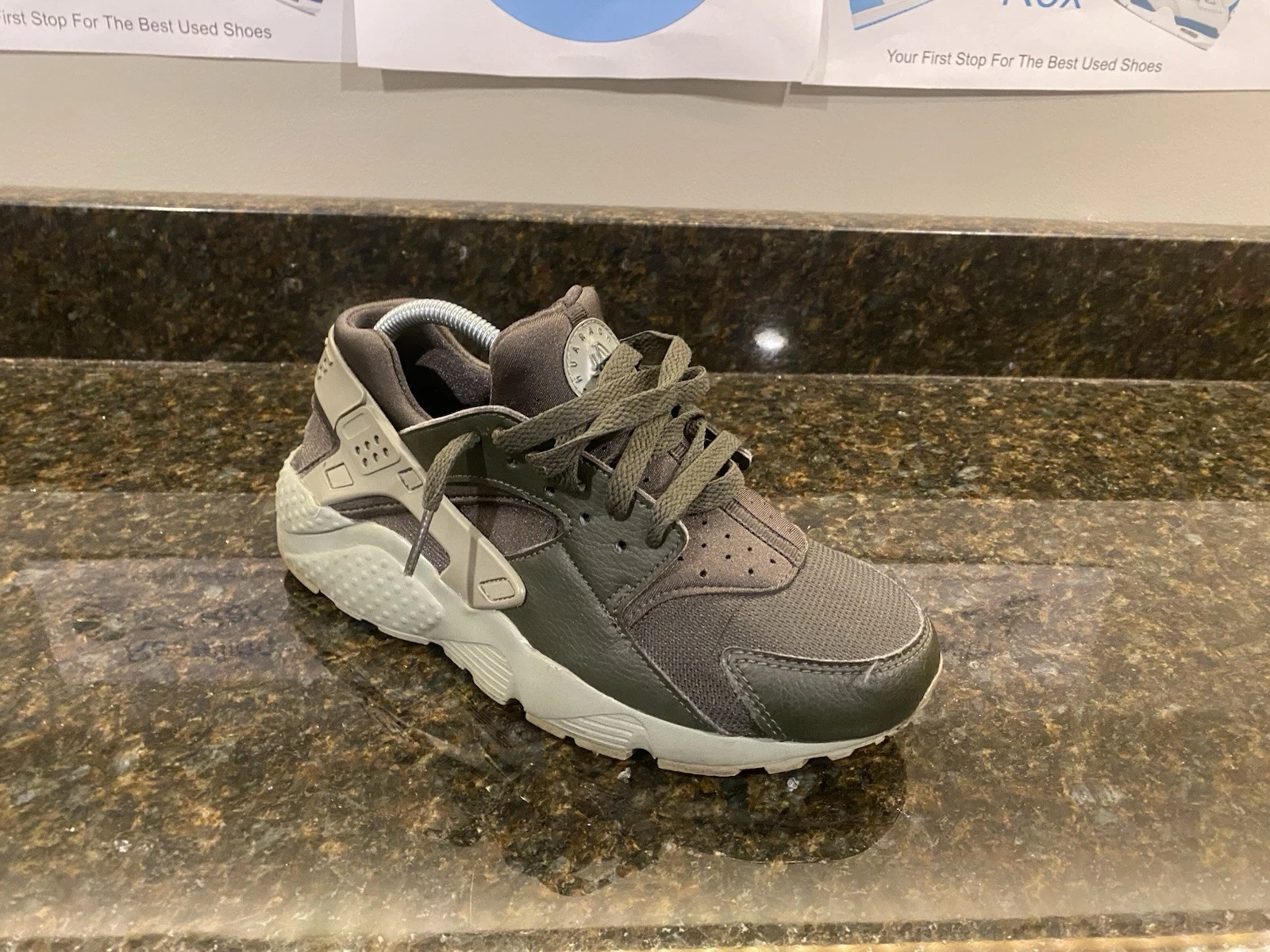 Taglia 6 (GS) Nike Huarache Run Low Sequoia 654275 303