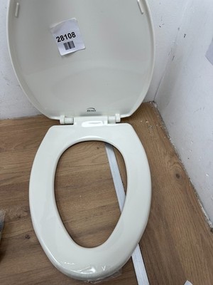 Bemis länglicher flüsterschließender WC-Sitz - weiß