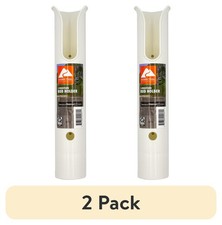  2 Pack White Plastic Ozark Trail 1-Position Marine Rod Holder, Free Shipping