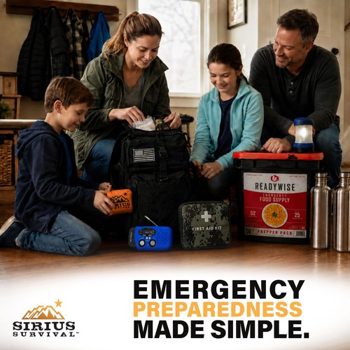 Family Comfort 72 Notfall Survival Kit/Rucksack - 72 Stunden für 2-6 Personen - Bild 13 von 53