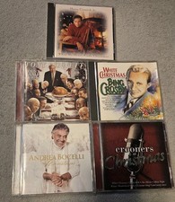 Lot 5 Crooners Christmas CDs Harry Connick Jr Bing Crosby Andrea Bocelli Bennett