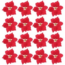 20 Pcs Poinsettia Centerpieces for Tables Christmas Decorative Flowers