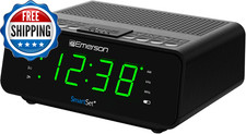 Smartset Dual Alarm Clock Radio with AM/FM Radio Dimmer Sleep Timer...