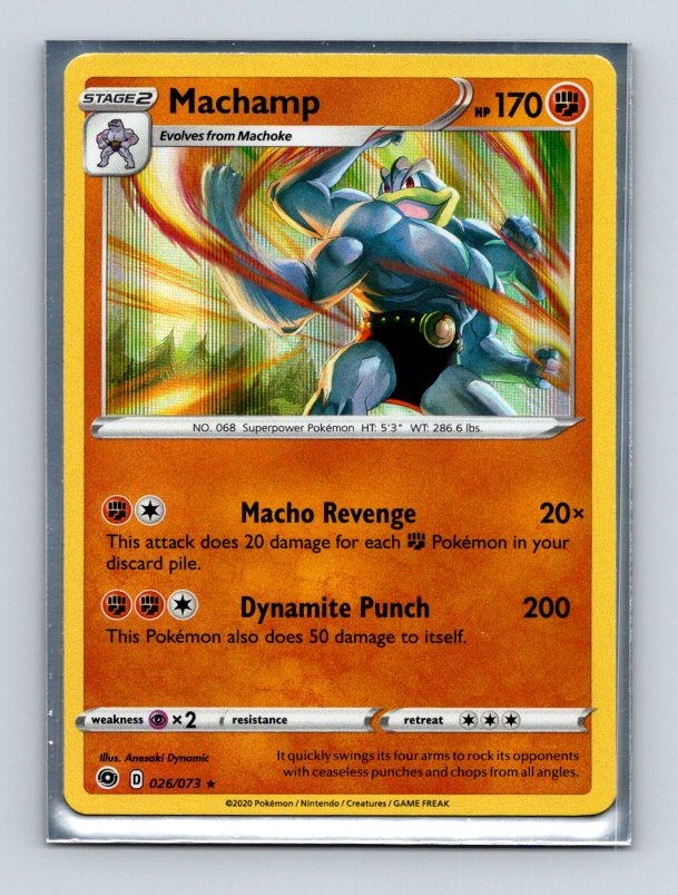 Machamp 26/73 Holo Rare Champion's Path Pokemon Holo Near Mint