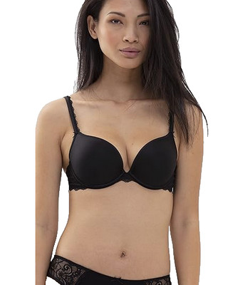 MEY schwarzer Push Up BH 36C Bügel Memory Foam stark gepolstert glatt T-Shirt