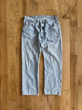 Vintage Levis 501 Blue Jeans Mens 36x32 Button Fly Y2K 2007 Batwing Tag