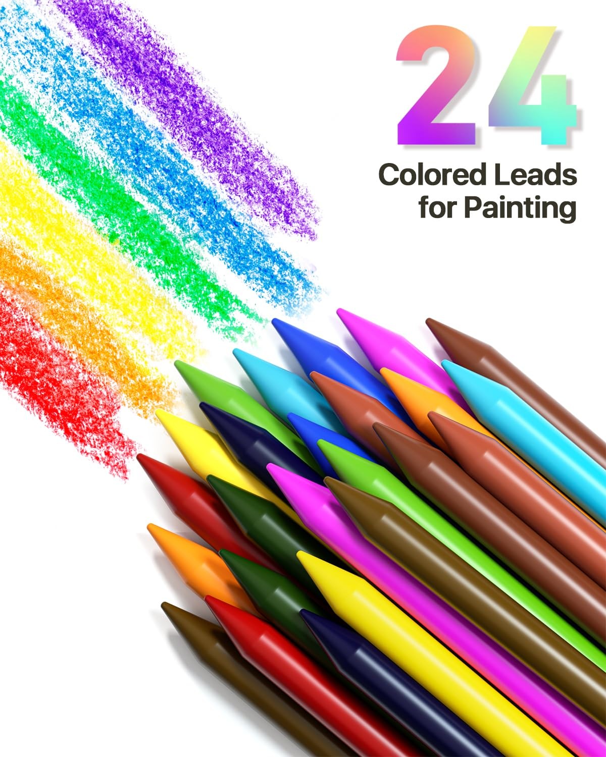 37PCS Art Mechanical Pencil Set, Drafting Pencil 5 Sizes- 0.3, 0.5, 0.7, 0.9MM &