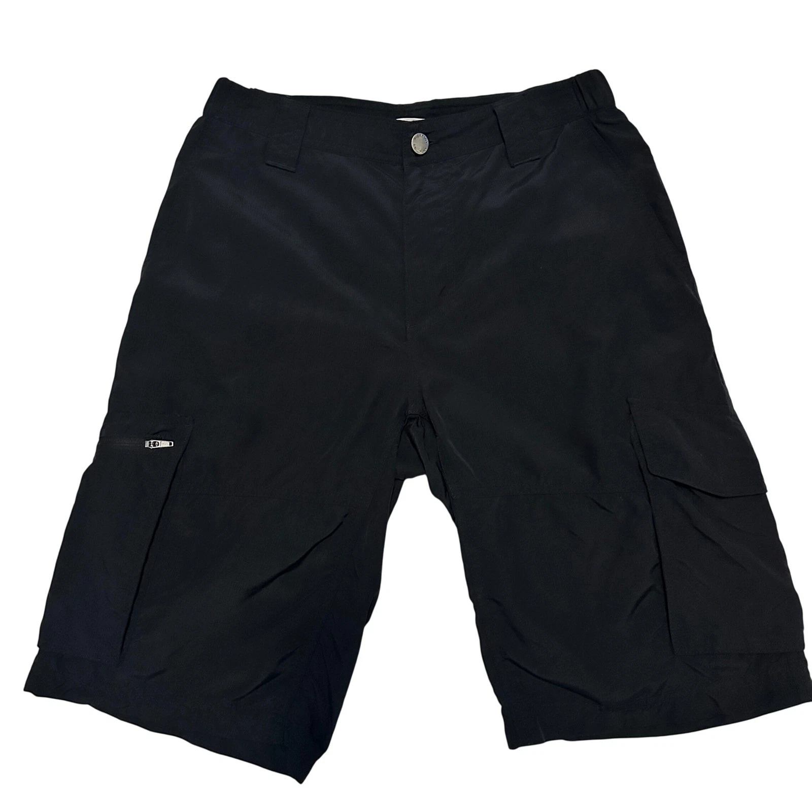 Columbia Kestrel Trail Shorts Black Men's 30x12 Gorpcore Hiking Outdoor Cargo